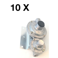 CHEN FONG LPG TWIN STAGE CARAVAN GAS REGULATOR RV MOTORHOME OR HOUSE 280MJ    10 PACK