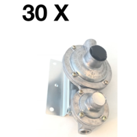 CHEN FONG LPG TWIN STAGE CARAVAN GAS REGULATOR RV MOTORHOME OR HOUSE 280MJ    30 PACK