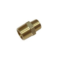 Brass Hex Nipple BSP Reducing 10mm x 3mm 
