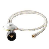 BRAIDED GAS HOSE LCC27 TO 3/8"SAE - 1.2M 1200mm Suit Weber