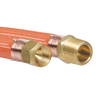 900mm high pressure gas hose 5/16 Female 3/8 Male BSP Orange