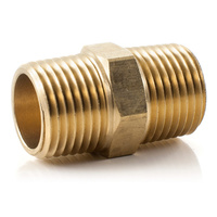 Brass Hex Nipple BSP 6mm 1/4
