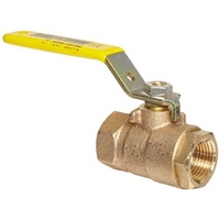 Ball Valve Lever Gas Brass 15mm 1/2"