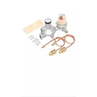 CAVAGNA Gas Double Regulator Auto & Copper Pigtail Caravans RV campers Pop Top