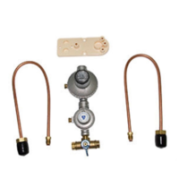 CAVAGNA LPG DUAL REGULATOR KIT UP TO 250MJ/h COPPER PIGTAILS & MANUAL 