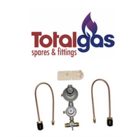 Bromic Manual Change Over LPG Gas Regulator Kit 160MJ Twin Bottle-Caravan/Home 500mm Copper Pigtails