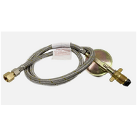 1200mm 1/4" FBSP Gas Hose with Regulator and Adapter to suit Webber BBQ