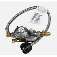 Single LCC27 Gas Cylinder Regulator Kit (LPG) 450mm hose and Test Point