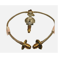GAS CYLINDER REGULATOR KIT DUAL - CARAVAN RV MOTORHOME CAMPER LPG