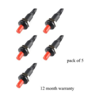Piezo Igniter Ignition BLACK & RED - 5 Pack