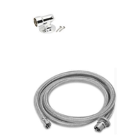 3M STAINLESS STEEL BRAIDED GAS HOSE 3/8" BSP X BAYONET COUPLING & FLOOR SOCKETS