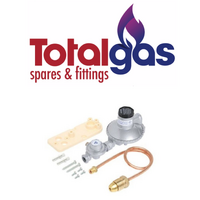Bromic LPG Gas Regulator Single Kit 450mm Copper Tail Caravan House 6060526 160MJ