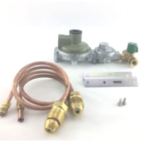 MARSHALL LPG BOTTLE REGULATOR KIT TWO STAGE 290MJ SUIT CARAVAN AND HOME USE 