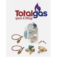 Caravan LPG Gas Bottle 2 Stage Regulator Dual Cylinders Camper Trailer Motorhome with Test Point