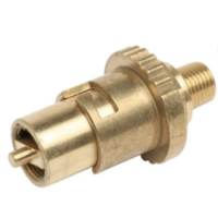 CARAVAN BRASS GAS BAYONET MALE FITTING FOR FLOOR SOCKET 1/4"   LPG Jayco
