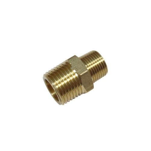 Brass Hex Nipple BSP Reducing 10mm x 3mm 