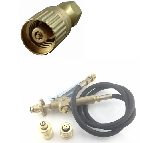 LPG Filler Gun & Hose Fork Lift. Includes Acme 1 1/4 Forklift and Primus cylinder adapter
