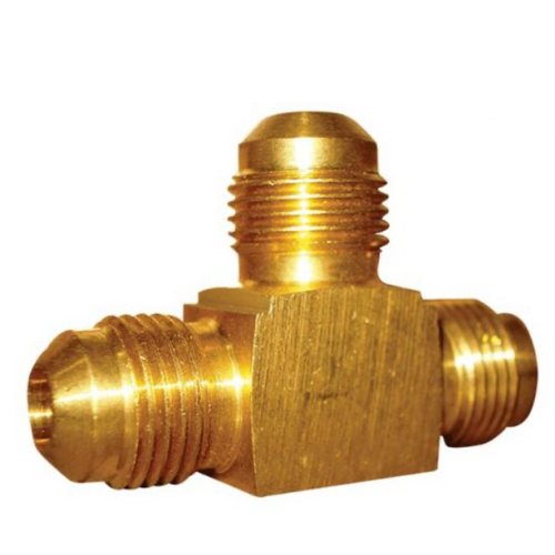 SAE all Male 3 Way Tee Connector 3/8″ CARAVAN RV GAS