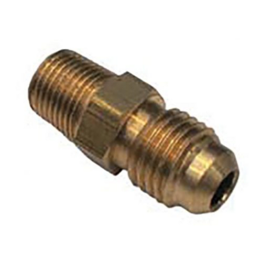 SAE 45 Degree Flare Brass Fitting, Male Union 5/16 Tube, 1/8 BSPT