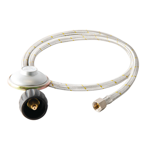 BRAIDED GAS HOSE LCC27 TO 3/8"SAE - 1.2M 1200mm Suit Weber
