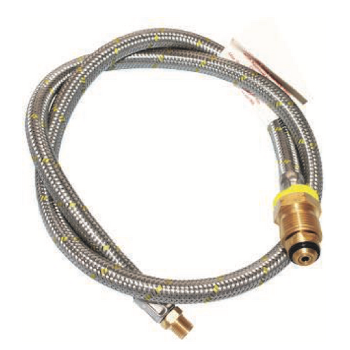 600mm Gas Hose – 1/4MNPT Pigtail – Single Bottle