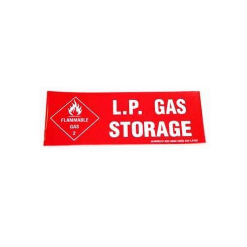 LP Gas Storage Sticker Decal