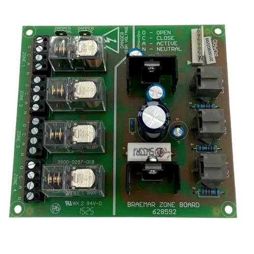 Braemar TH PCB Circuit Board BSC 2006 Zone Control Ducted Heaters PN. 628592