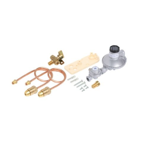CAVAGNA LPG DUAL REGULATOR KIT UP TO 160MJ/h COPPER PIGTAILS & MANUAL