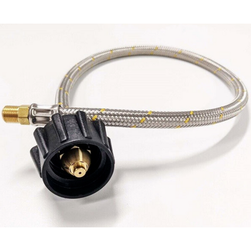 600mm Type F LCC27 Gas Hose - 1/4 MNPT Pigtail