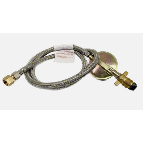 1200mm 1/4" FBSP Gas Hose with Regulator and Adapter to suit Webber BBQ