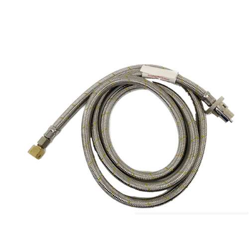 Gas Bayonet Hose 2m 1/4 with Adapter to suit 3/8" Webber BBQ