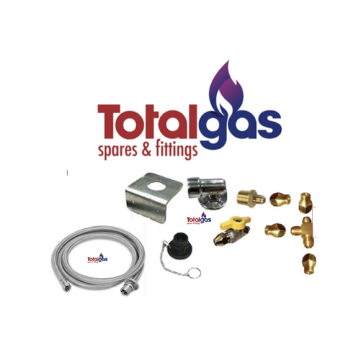 3/8 Gas Bayonet Installation Kit w/ BONUS 2m SS 3/8 Hose