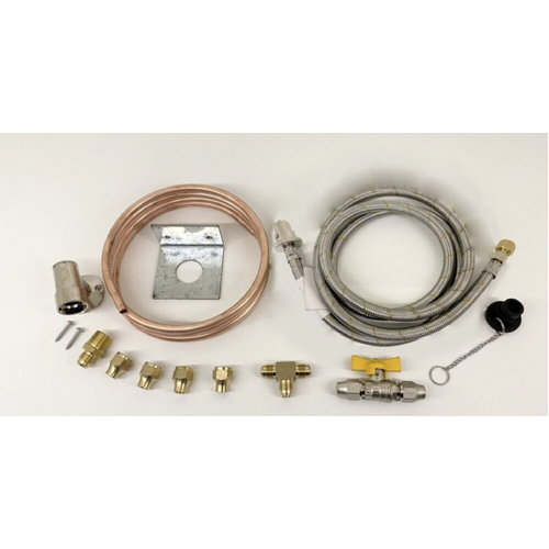 5/16 Gas Bayonet Install Kit w/ BONUS 2m SS 1/4 Gas Hose w/ Adapter to suit 3/8