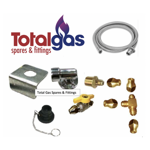 Gas Bayonet DIY Fitting Kit with 2m 3/8" Webber BBQ hose