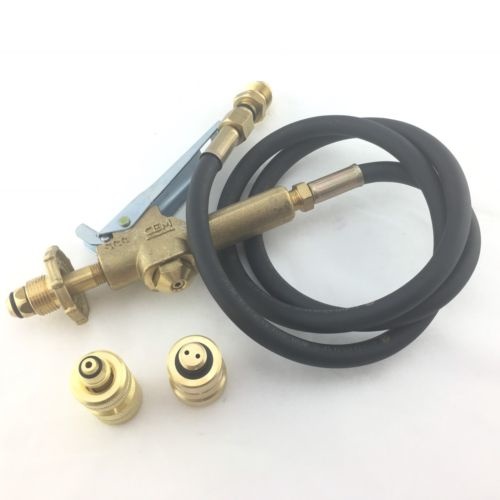 LPG Gas Bottle Filler Gun & Hose Kit - Comes with Primus and Companion Adapters