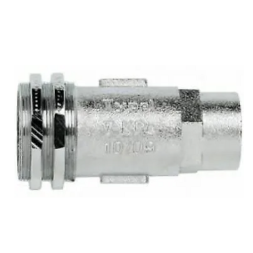 1/2" CHROME GAS WALL  BAYONET  STRAIGHT FEMALE FITTING  CARAVAN RV CAMPER