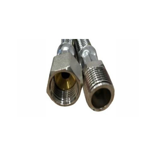 1800mm 3/8 MBSP x 3/8 FSAE Gas SS Braided Hose